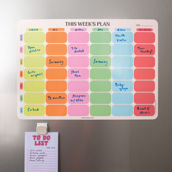 Large A3 Weekly Family Planner | Citrus Splash, 4 of 6