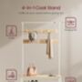 Hall Tree Coat Rack With Bench And Shoe Storage And Hooks, thumbnail 6 of 8