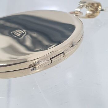 Handmade 9ct Gold Locket With Hand Engraving, 2 of 12
