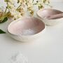 Handmade Pastel Pink Pottery Ring Dish Or Salt Bowl, thumbnail 9 of 9