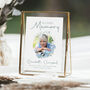 Forget Me Not Celebration Of Life Sign With Photo, thumbnail 1 of 4