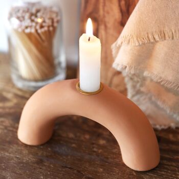 Terracotta Arch Candlestick Holder, 8 of 10