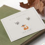 Clever Fox Sterling Silver Stud Earrings, thumbnail 6 of 11