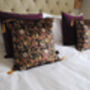The Gold Decorative Thistle Eco Friendly Square Cushion, thumbnail 3 of 5