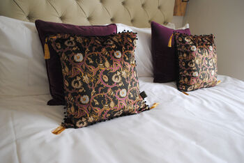 The Gold Decorative Thistle Eco Friendly Square Cushion, 3 of 5