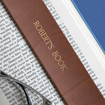 Personalised Leather Pointed Bookmark, 6 of 11