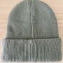 Deep Cuff Teal Beanie With Embroidered Dachshund, thumbnail 4 of 5