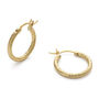 Gold Or Silver Twist Huggie Hoop Earrings, thumbnail 4 of 9