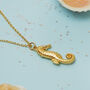 Seahorse Swarovski Crystal Necklace 18ct Gold Plated Or Eco 925 Silver, thumbnail 2 of 6