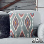 Hand Woven Multicoloured Ikat Cushion Cover, thumbnail 9 of 10
