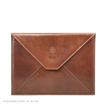 Personalised Leather iPad Air Envelope Case 'Ettore', 5 of 12
