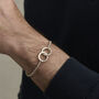 Personalised Men's Interlinking Hoops Bracelet, thumbnail 2 of 8
