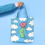 Cloud And Rose Fantasy Field Canvas Tote Bag, thumbnail 1 of 5