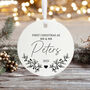 Personalised First Christmas Bauble For Newlyweds Keepsake Gift, thumbnail 4 of 4