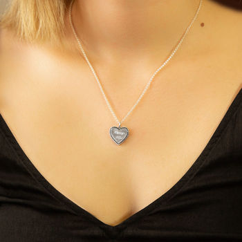 Engravable Sterling Silver Heart Necklace, 3 of 5