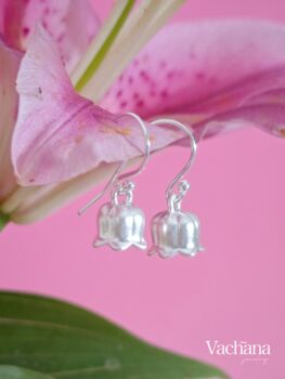 Sterling Silver Lilly Of The Valley Earrings, 6 of 12
