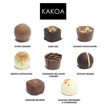 Kakoa Iconic Vegan Chocolates Box | Eight Chocolates, 2 of 6