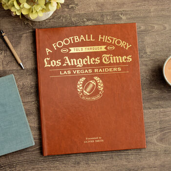 Las Vegas Raiders Personalised Nfl American Football Gift Newspaper History Book, 7 of 11