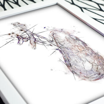 Abstract Gallbladder Anatomy Sketch, 3 of 4