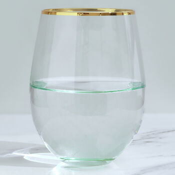 G Decor Set Of Four Lazaro Green Ombre Tumbler Glasses, 3 of 4