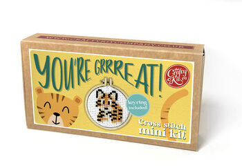 You're Grrreat! Mini Matchbox Cross Stitch Kit, 3 of 6