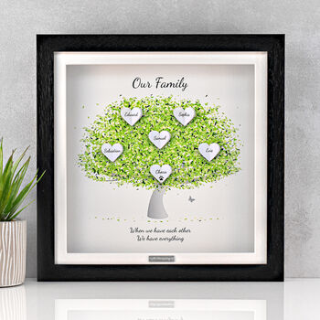 3D Personalised Family Tree Print In Six Colours, 5 of 12