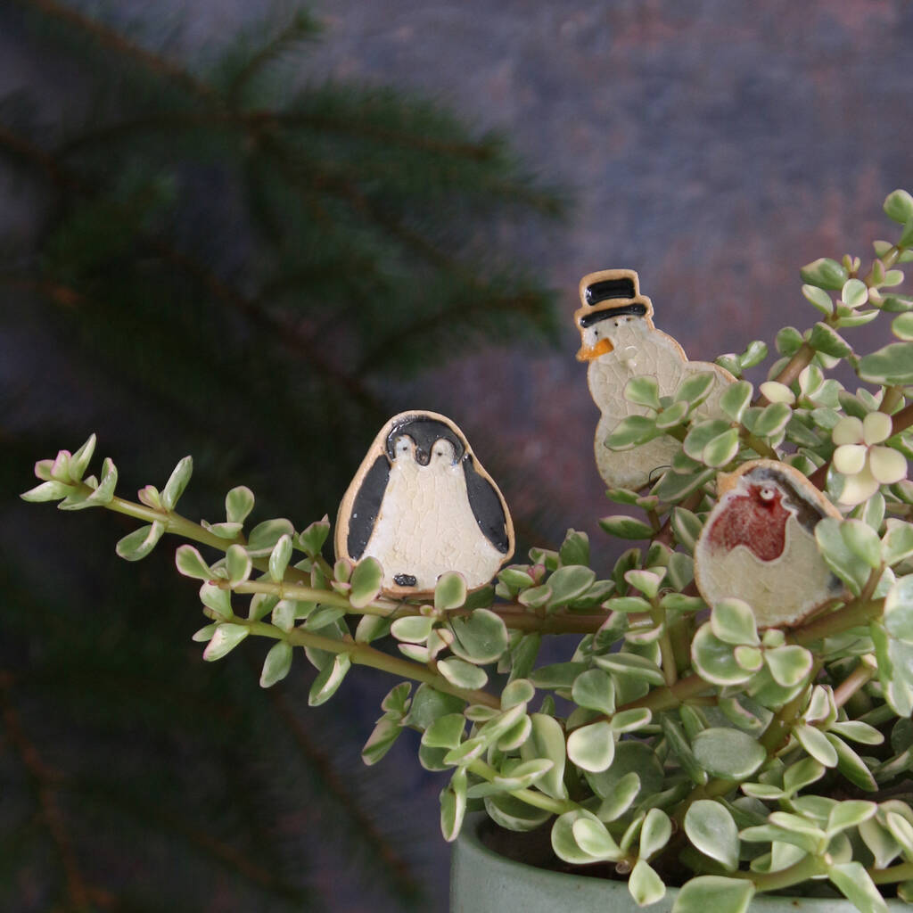 Christmas Ceramic Plant Hugger Decorations, 1 of 12