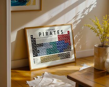 Pirates Periodic Table Art Print, 8 of 11