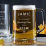 Personalised Christmas Pint Glass For Him, thumbnail 1 of 4