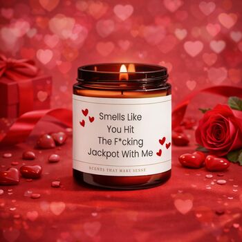 Anniversary Gifts Funny Candle You Hit The Jackpot With Me, 10 of 10
