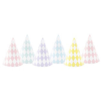 Six Pastel Party Hats, 2 of 7