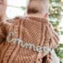 Personalised Cable Knit Embroidered Children's Cardigan, thumbnail 8 of 12