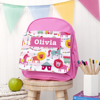 Personalised Circus Rucksack By TillieMint