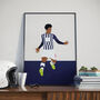 Matheus Pereira West Brom Football Poster, thumbnail 1 of 3
