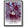 Aston Villa Football Gift Villa Park Stadium Art Map Print A3, thumbnail 1 of 4