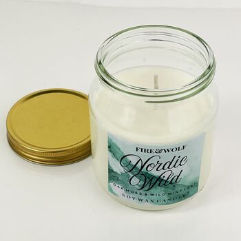 Nordic Wild Candle | Oak Moss And Wild Mint Leaf, 2 of 3