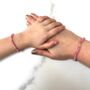 Pink Tourmaline 'Mummy And Me' Gemstone Bracelet Set, thumbnail 2 of 4