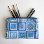 Portugal Tiles Blue And White Cotton Cosmetics Bag, thumbnail 7 of 9