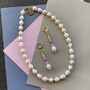 Handmade Rainbow And Freshwater Pearl Earrings, thumbnail 3 of 6