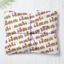 Gingerbread Train Wrapping Paper Roll Or Folded, thumbnail 1 of 3