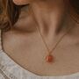 Orange Agate Pendant Necklace, thumbnail 1 of 5