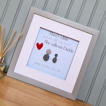 'Stole my Heart' Personalised Pebble Art Fathers Day, 7 of 7