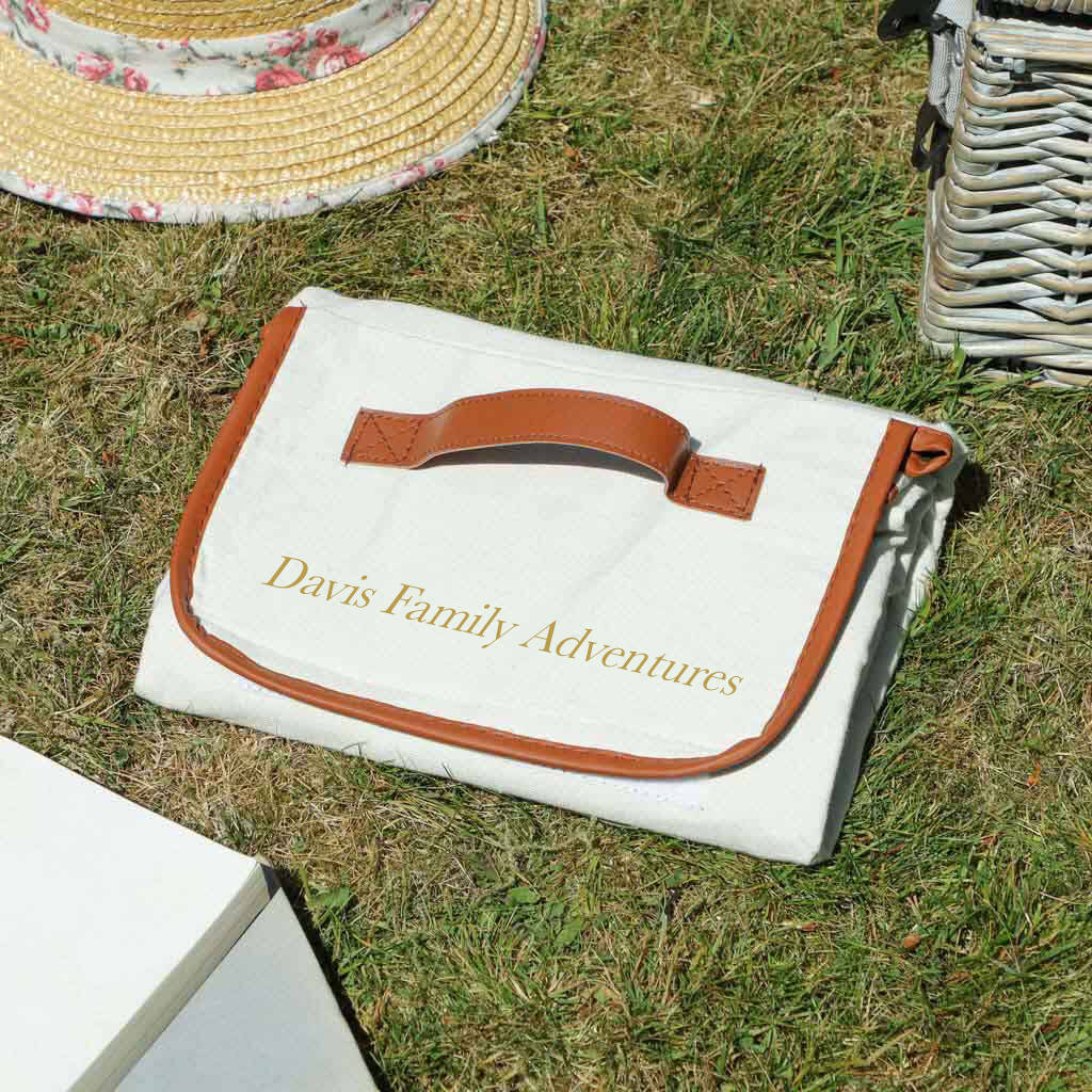 Personalised Family Folding Picnic Blanket, 1 of 8