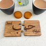 Personalised Arabic Jigsaw Coasters Set Of Two, thumbnail 6 of 6