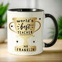 World's Best Teacher Black Mug, thumbnail 3 of 8