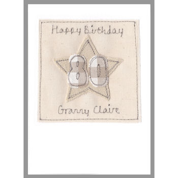 Personalised Star Age Birthday Card For Her, 2 of 12
