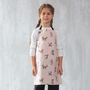 Cat Apron For Kids | Personalised Toddler Aprons With Dog, Bunny And Duck Prints, thumbnail 1 of 12