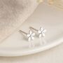 Sterling Silver Daisy Micro Stud Earrings – 4mm, thumbnail 1 of 6