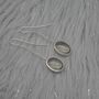 Green Amethyst 925 Silver Earrings: February Birthstone, thumbnail 2 of 7