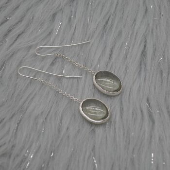 Green Amethyst 925 Silver Earrings: February Birthstone, 2 of 7